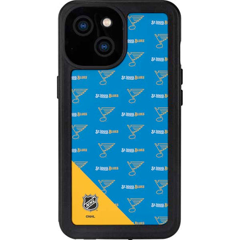 NHL St. Louis Blues Pattern iPhone 15 Waterproof Case